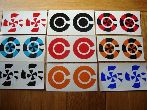 Crown green bowls stickers - 16,