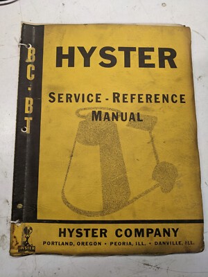 Hyster service reference - hyster,