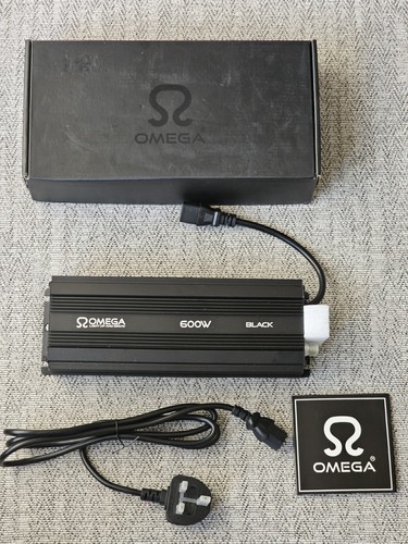 Omega black 600 watt dimmable - black,