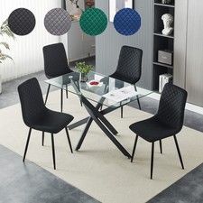 Dining Table and 4 Chairs Set