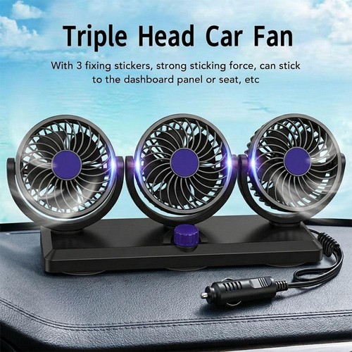 12v head car fan 360 - 3,