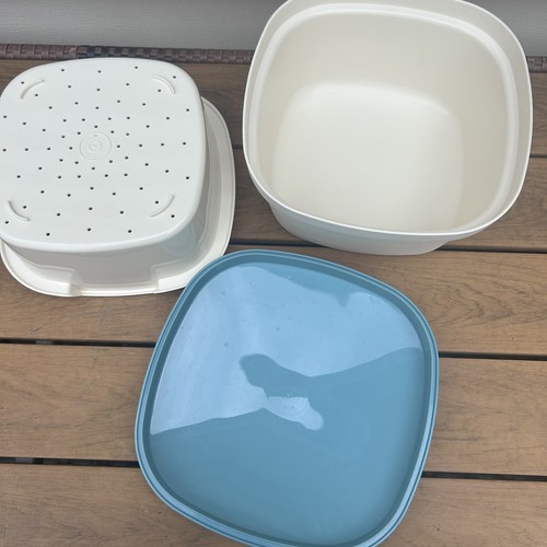 Vtg tupperware 3pc steamer - tupperware,