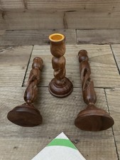 Rustic Wooden Candle Holders