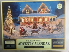 Advent Calendar Jigsaw Puzzle 1008-PIECE, 24-Day Christmas Countdown