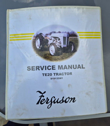 Ferguson te20 service manual - service,