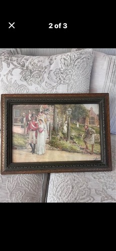Edwardian pears framed - n,
