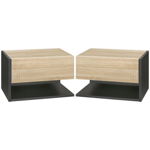 Pcs floating bedside tables - 2,