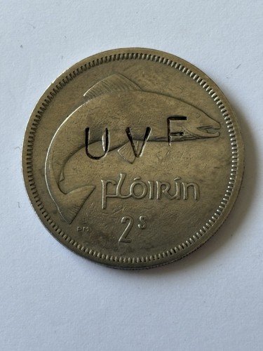 Old irish coin that has - that,