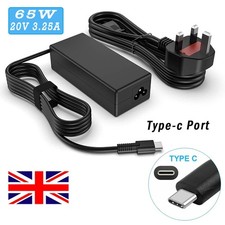 65W Laptop Charger Type C UK