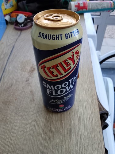 Tetley bitter beer can from - bitter,