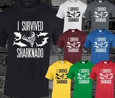 Sharknado Mens T Shirt Funny Design from Cult Film Hype Swag Retro Fashion S-3XL