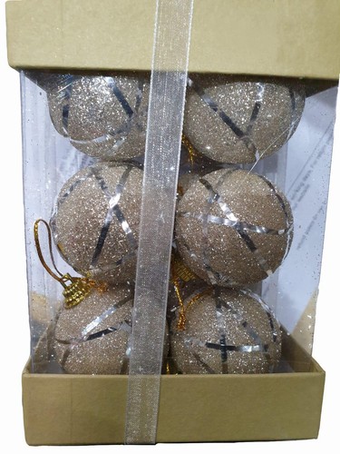 Christmas baubles silver 12pcs - christmas,