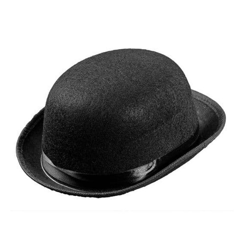 Childs black bowler hat - bowler,