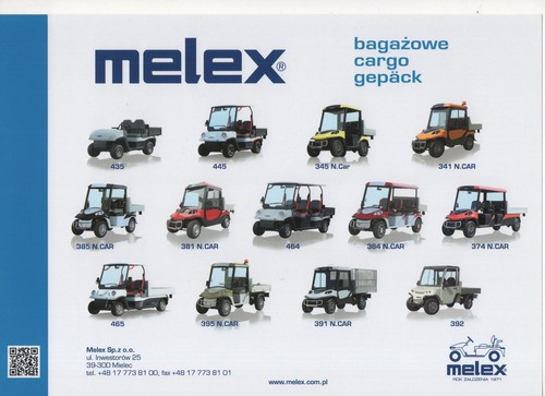 Melex cargo range made in - melex,