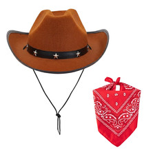 VIROSA Western Cowboy Hat with