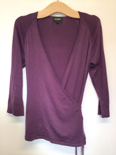 Hobbs pure wool wrap cardigan - pure,