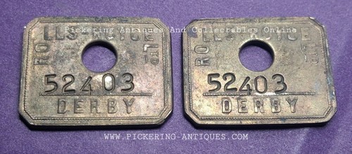 Rolls royce works tool tokens - rolls,