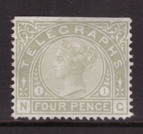 1880 telegraph stamp 4d - telegraph, sg