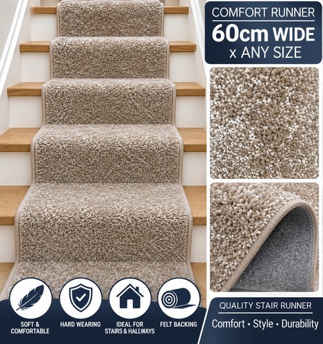 Biscuit beige stair - stair, runner