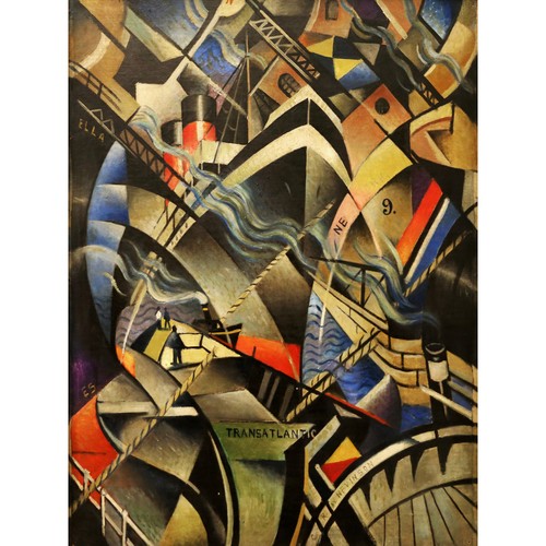 Nevinson the arrival abstract - the,