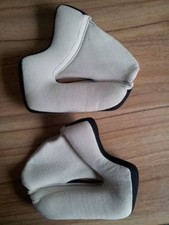 Thor Force New/Replacement Helmet Cheek Pads Cream X-Large MX Motocross Enduro