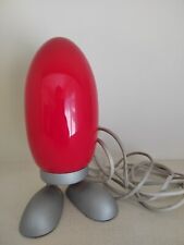 Vintage 90s IKEA Fjorton Red Glass Dino Egg Tatsuo Konno Table Desk Lamp B9806