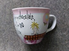 Creative Tops Born To Shop Mug - I'd Give Up Chocolate But I'm No Quitter ExCon