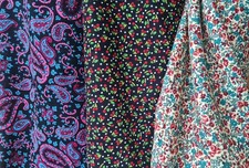 Ditsy floral / berries 100% Cotton Needlecord babycord fabric per 1/2m