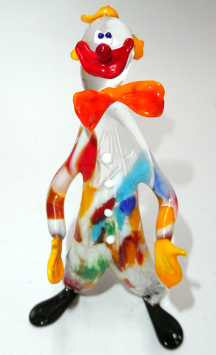 Vintage murano glass clown - vintage,