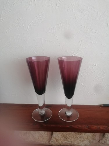 Vtg blown glass - glass, ombre