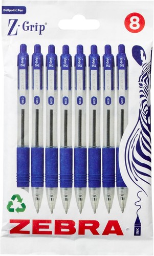 Grip blue ballpoint pens - z,