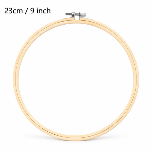 23cm inch wooden embroidery - 9,