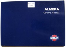 NISSAN ALMERA Car Owners Handbook Jul 1995 #OM5E-0N15E0E