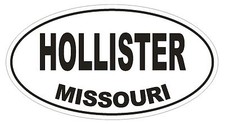 Hollister Missouri Oval Bumper Sticker or Helmet Sticker D1416 Euro Oval