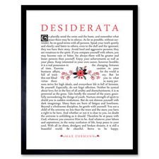 Desiderata Ehrman Floral Framed Wall Art Print 9X7