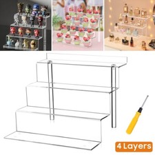 Acrylic Shelves 4 Tier Clear