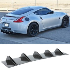 For Nissan 350Z GT-R Nismo Carbon Rear Bumper Diffuser Spoiler 10-Fins Splitter