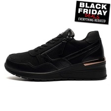 Cipriata Ada Womens MEMORY FOAM Casual Dress Fashion Sneakers Trainers Black