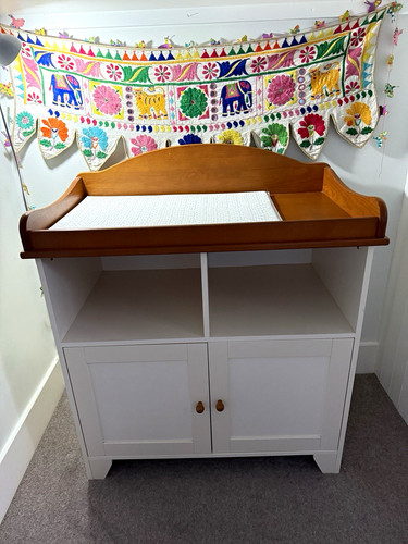 Wooden baby changing - changing, with