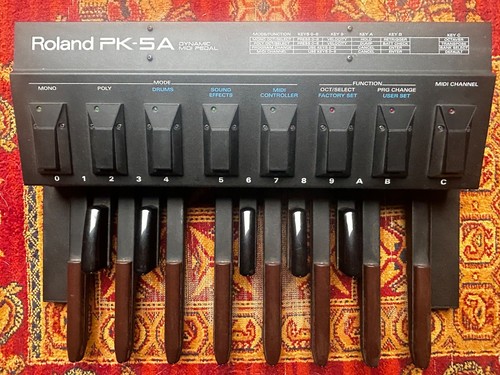 Roland pk5 bass pedals - pk5, midi