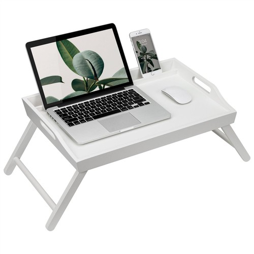 Bamboo wooden bed tray - bamboo,