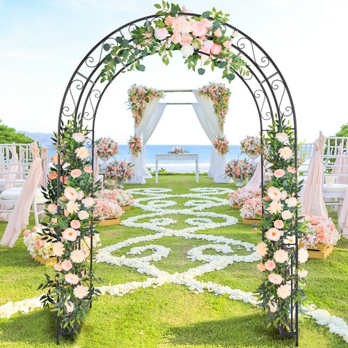 Metal garden arch rose plant - garden,