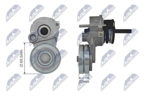 Ribbed belt tensioner pulley - v-ribbed,