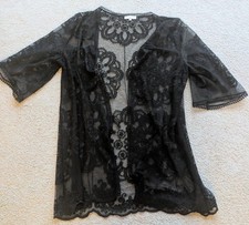  F&F Black Beach Cover Up 3/4
