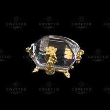 Swarovski Crystal Memories TREASURE CHEST GOLD 168678 Mint Boxed Rare Retired