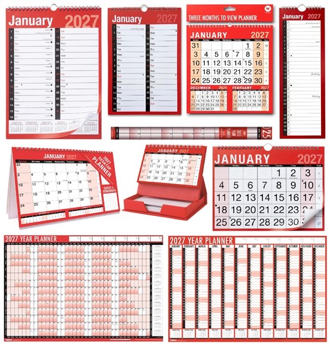 2027 wall calendar slim - calendar,