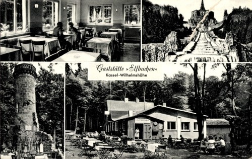 Postcard bad wilhelmshöhe - bad,