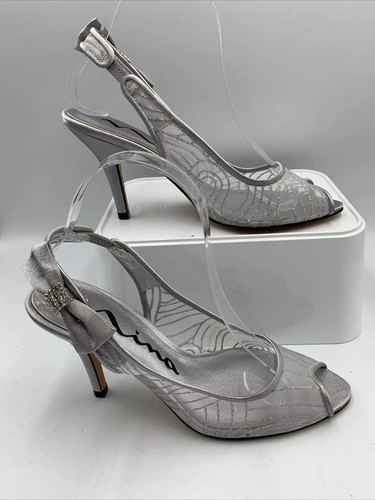 Nina designer sliver slingback - designer,