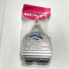 NOS Vintage Monty Trial Bike Bash Guard Chain Protector Under Plate BMX Silver