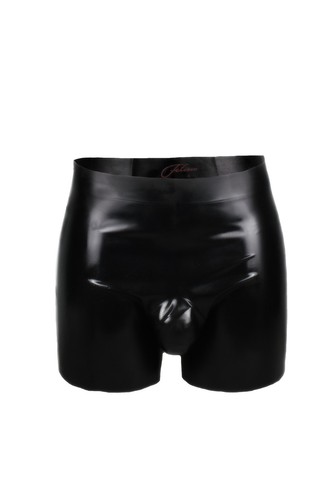 Rubber latex shorts - rubber, pouch